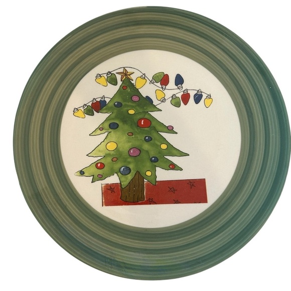 Christmas Swirl Holiday Plate - Festive Serving Plate - Holiday Decor - Picture 3 of 9
